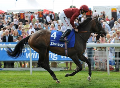 Jockey Jamie Spencer on Sariska prior to the Darley Yorkshire Oakes