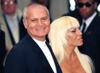 Gianni Versace photographed with his sister Donatella in 1995.