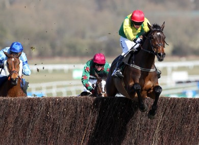 Andrew Lynch guides Sizing Europe to victory in last year's Arkle Chase at Cheltenham.