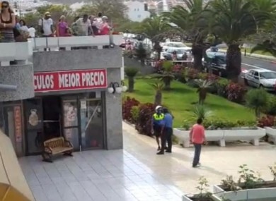 The scene after the attack