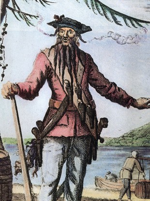 Blackbeard - real name Edward Teach - died in 1718, just months after the Queen Anne's Revenge was downed.