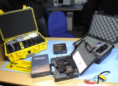 Some of the instruments for fighting cybercrime on display at the UCD Cybercrime Unit, where project 2Centre will be based