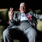 DUP leader Dr Ian Paisley is interviewed at Galgorm Manor Hotel, in his own constituency of Ballymena, during the run-up to March 2007 Northern Ireland Assembly elections.