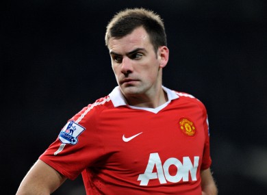 Gibson has struggled to hold down a place in the United first team.