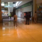 Dundrum Town Centre staff have managed to clear most of the floodwaters from the ground floor but shops are damaged. Image: @DundrumTC