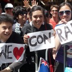 The Conrad Smith fan club show their love for the big man.
(Ella Brockelsby/photosport.co.nz)