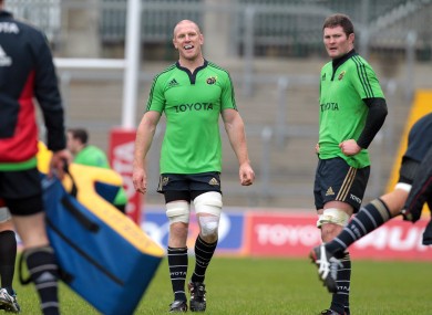 Paul O'Connell will return for Munster tomorrow.