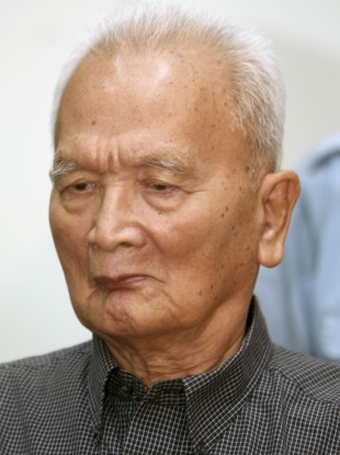 File photo of Noun Chea, a former Khmer Rouge leader and right hand man to Pol Pot