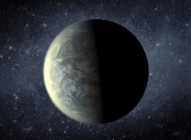 An artist's impression of one of the planets