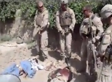 A still from the video