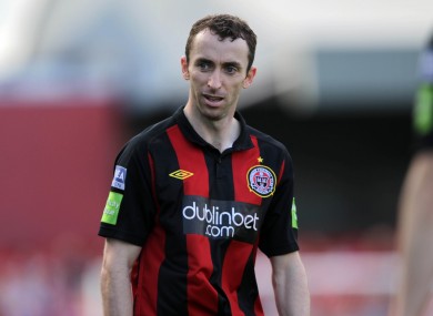 Cahill playing for Bohemians last season.