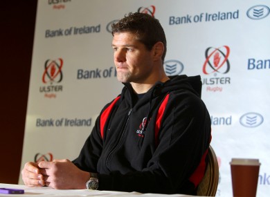 Johann Muller speaking to the media this morning.