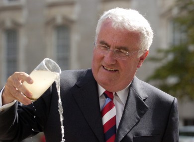 Former environment minister Dick Roche at the launch of a national study of urban waste water services in 2005. Eight urban plants have needed upgrade since that year, the EPA says.