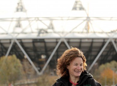 Sonia O'Sullivan, pictured outside London's Olympic Stadium.