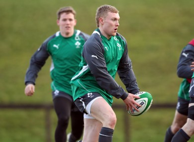 Earls during the Ireland training camp last week.