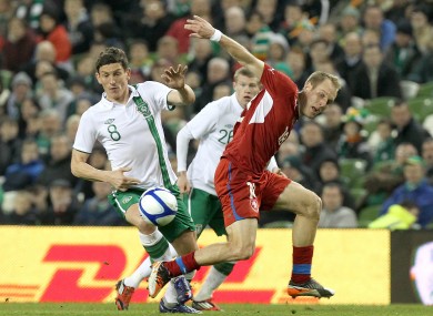 Keith Andrews with Daniel Kolar of Czech Republic.