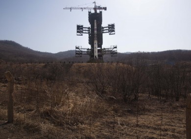 The site of the proposed rocket launch in North Korea