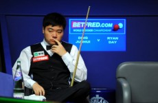 Ding Junhui slams the Crucible crowd after losing to Ryan Day in Sheffield