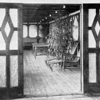 A part of one of the two £870 suites with a private promenade deck on board Titanic.