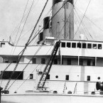 The bridge aboard the Titanic.