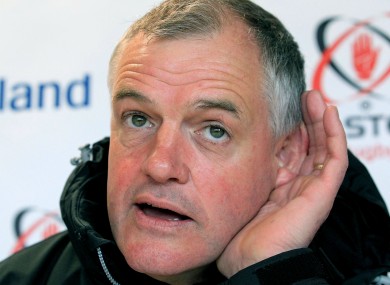 What's that, asks Ulster head coach Brian McLaughlin when we tell him the BBc only have two days fo the Masters.