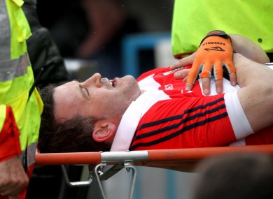 Donal Óg Cusack: injury lay-off.