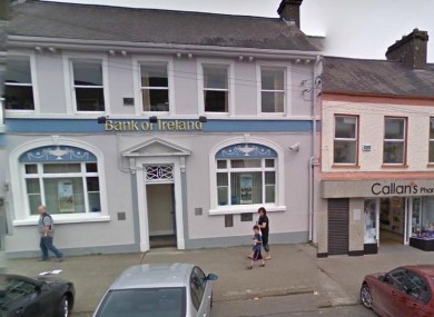 The Bank of Ireland on Main Street in Kingscourt, Co Cavan (File)