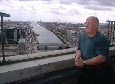 Christy Moore in Dublin. 'it was the first kind of happy song for quite a long time in the city'.