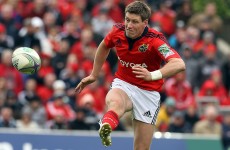 Ronan O’Gara back in Munster squad ahead of trip to Swansea