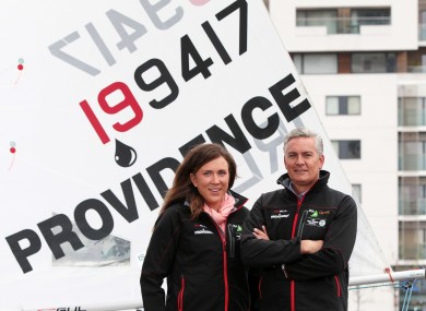 Olympic sailor Annalise Murphy and Tony O'Reilly, Chief Executive, Providence Resources