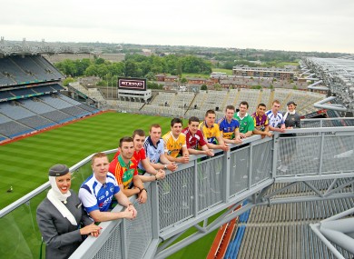 The launch of the Etihad Skyline at Croke Park yesterday.
