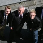 Those were the days... Nicky with Ronan Keating, Bertie and John O'Donoghue in May 2007. We all partied.
