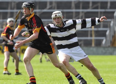 Jamie Shanahan, seen here featuring for Ardscoil Rís, returns to the Clare minor team tomorrow night.