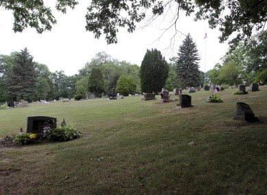 The cemetery in Lowellville, Ohio
