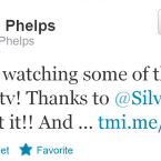 Irrespective of how he performs, Phelps is likely to be one of the big stories of this Olympics. His tweets are thus likely to make fascinating reading. Also, he has a great taste in TV shows (see above).