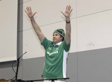 Will Ferrell accepts the James Joyce award at UCD in 2008