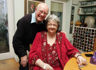 Maeve Binchy and her husband Gordon Snell in their Dalkey home in 2007