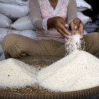 An illustration of what your money buys today compared to one year ago. Rice prices in Cambodia have soared in the last year, increasing by 50 per cent in the last six months. They have tripled in the last two years. Image: Abbie Trayler-Smith/Oxfam