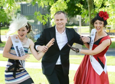 Daithà Ó Sé - seen here escaping Dublin Rose Arlene O'Neill and Mayo's Dervla Kenny - will host RTÉ's 'Today' show from Cork four days a week.