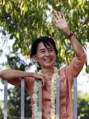 Burmese democracy campaigner Aung San Suu Kyi.