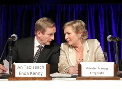 Taoiseach Enda Kenny and Minister for Children Frances Fitzgerald