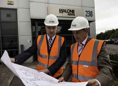 Minister Richard Bruton at Malone Engineering in Blanchardstown