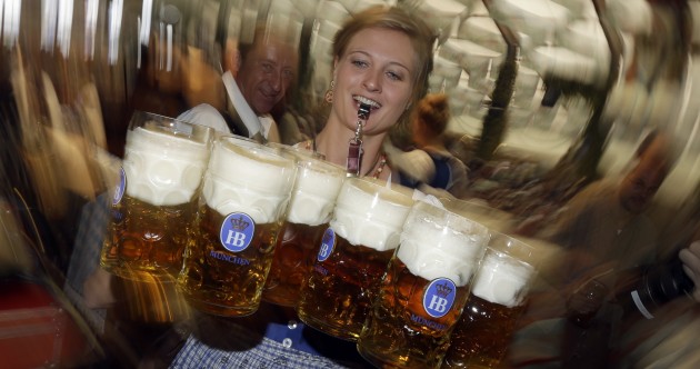 PHOTOS: Rain fails to dampen spirits as Oktoberfest opens