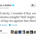 Gary Lineker not exactly showing respect for England's latest opponents.