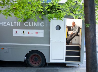 The mobile health clinic which operates in Dublin.