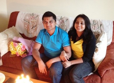 Pictured (l to r) are Praveen and Savita Halappanavar.