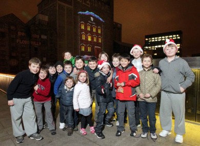 Children celebrating at Boland's Mill