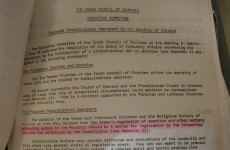 1982: Irish Council of Churches opposed anti-abortion amendment