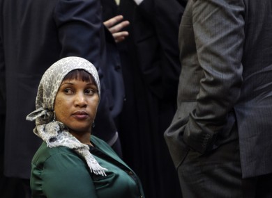 Nafissatou Diallo, who accused Strauss-Kahn of sexually assaulting her, in court today.