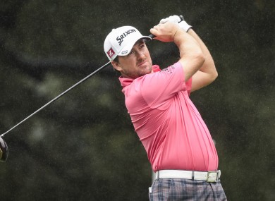 Graeme McDowell tees off on the sixth hole during the final round of the World Challenge golf tournament.